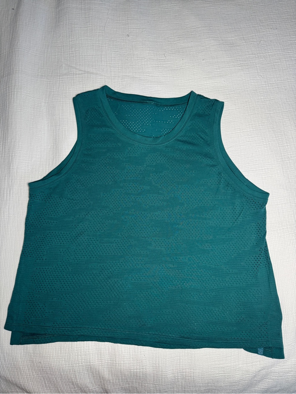 Lululemon Train to Be Tank, Dot Camo Teal Lagoon Sz10 - Picture 2 of 6